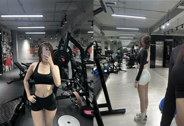 Clip sex some em gymer mông đít căng