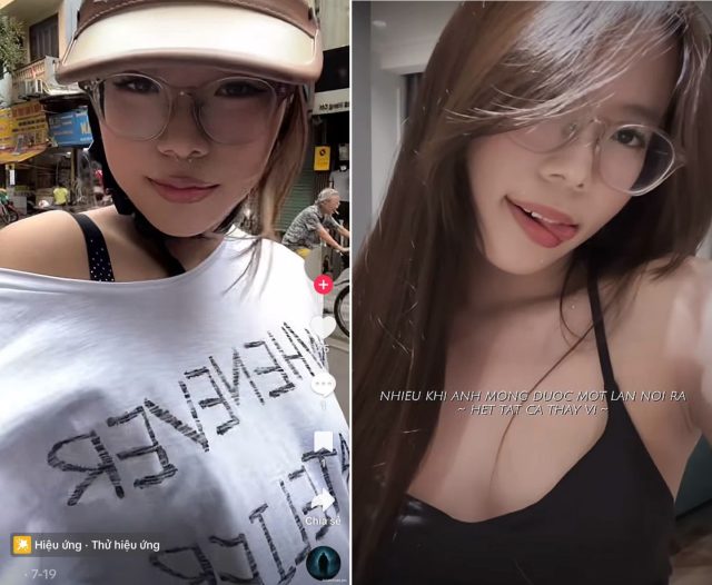 Anh đụ đã khiến em lè lưỡi