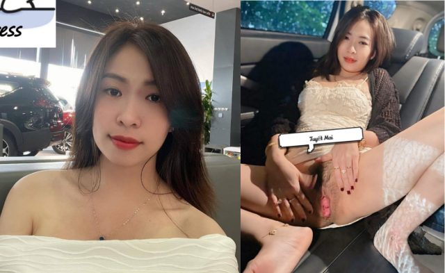 Sex Tuyết Mai lồn rộng mê chịch trên xe