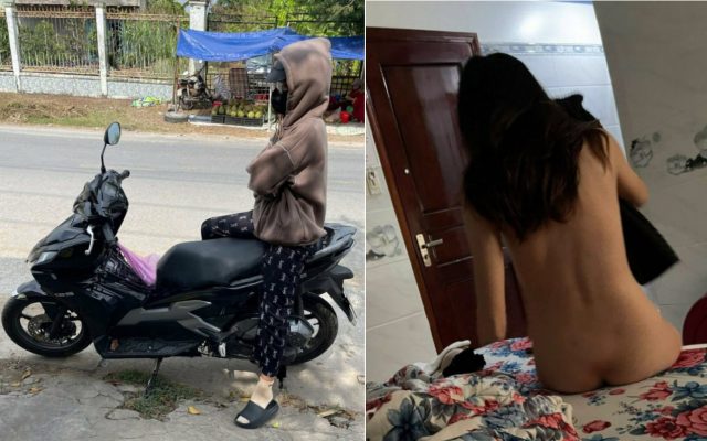 Em bảo không cho vào nhưng vẫn cởi hết quần áo