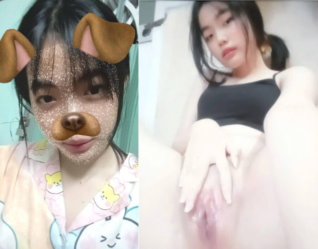 Thủ dâm sướng rên quay clip gửi anh thèm