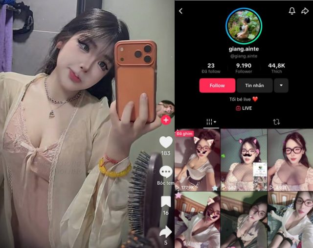Video sex em idol TikTok mông cong