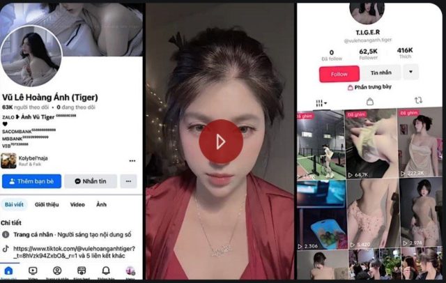 Clip sex TikToker Vũ Lê Hoàng Anh mới