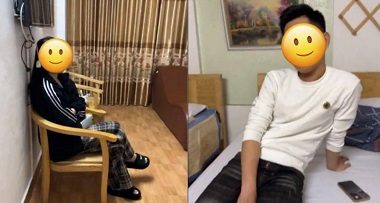 Lộ clip sex chồng chịch hai nhân viên của vợ