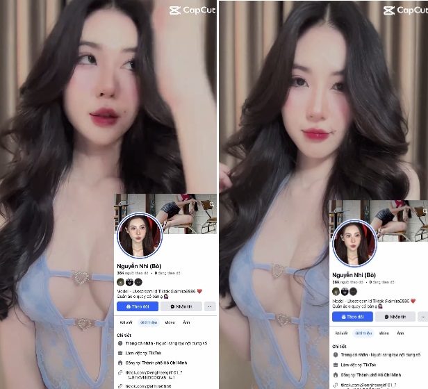Phim sex TikToker Nguyễn Nhi mông to bướm mọng