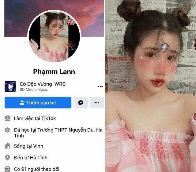 Cô gái Phạm Lan nổi bật trong video giải trí hot