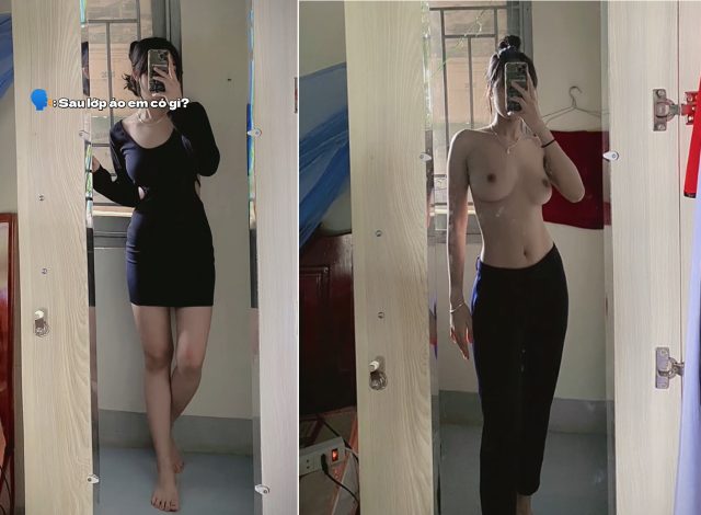 Nữ sinh ngực xinh suốt ngày phô ra