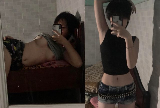 Tóc ngắn dễ thương dạng bím khoe hàng